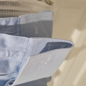 JoS. A. Bank Executive Collection Men’s Blue French Cuff Shirt Cotton 19 Neck